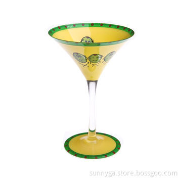 Hand Painted Cocktail Glass with 200mL Capacity